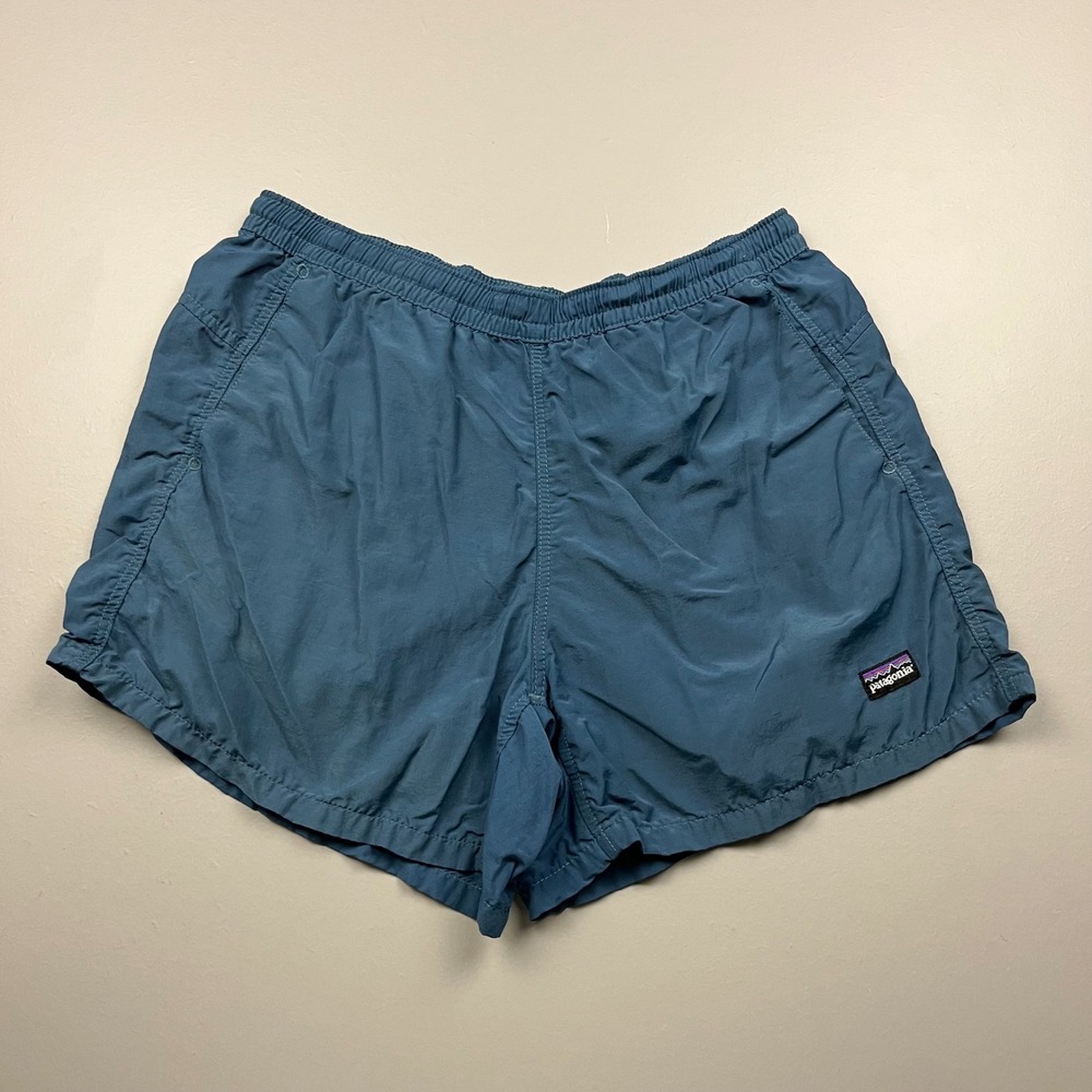 VTG Patagonia Baggies Shorts Mens M Blue Nylon 57056 Outdoor Casual Beach Swim